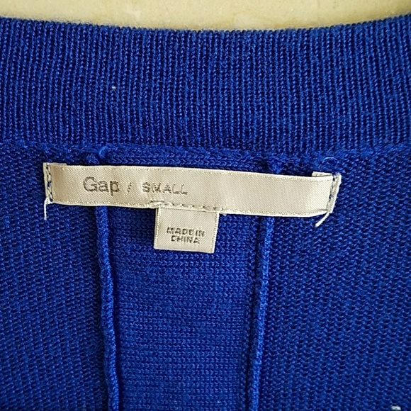 WOMEN'S ROYAL BLUE GAP SWEATER - Picture 3 of 3